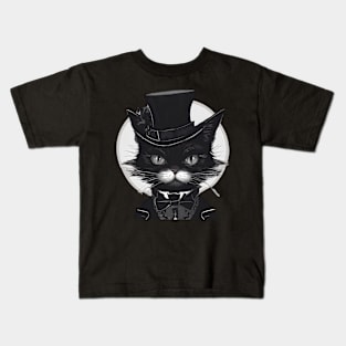 Sir Mittens Goth Kitty Kids T-Shirt